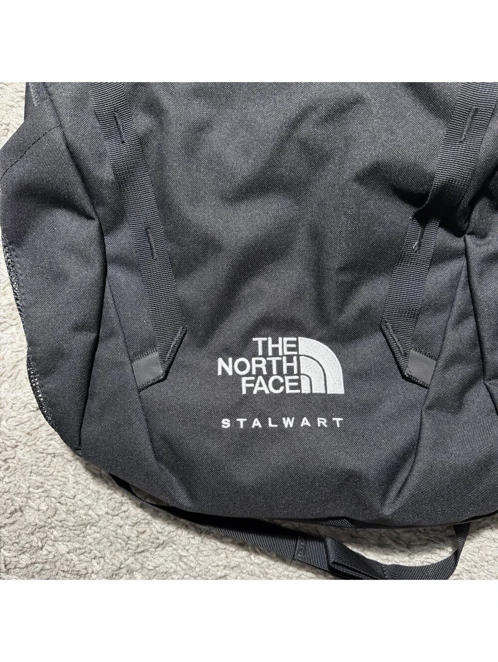 NWT The North Face Black Stalwart Backpack Company Logo NEW